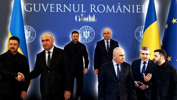 Imagini de la întrevederea dintre Zelenski și Bolojan. Liderul de la Kiev se află pentru a doua oară în România de la începutul războiului din Ucraina