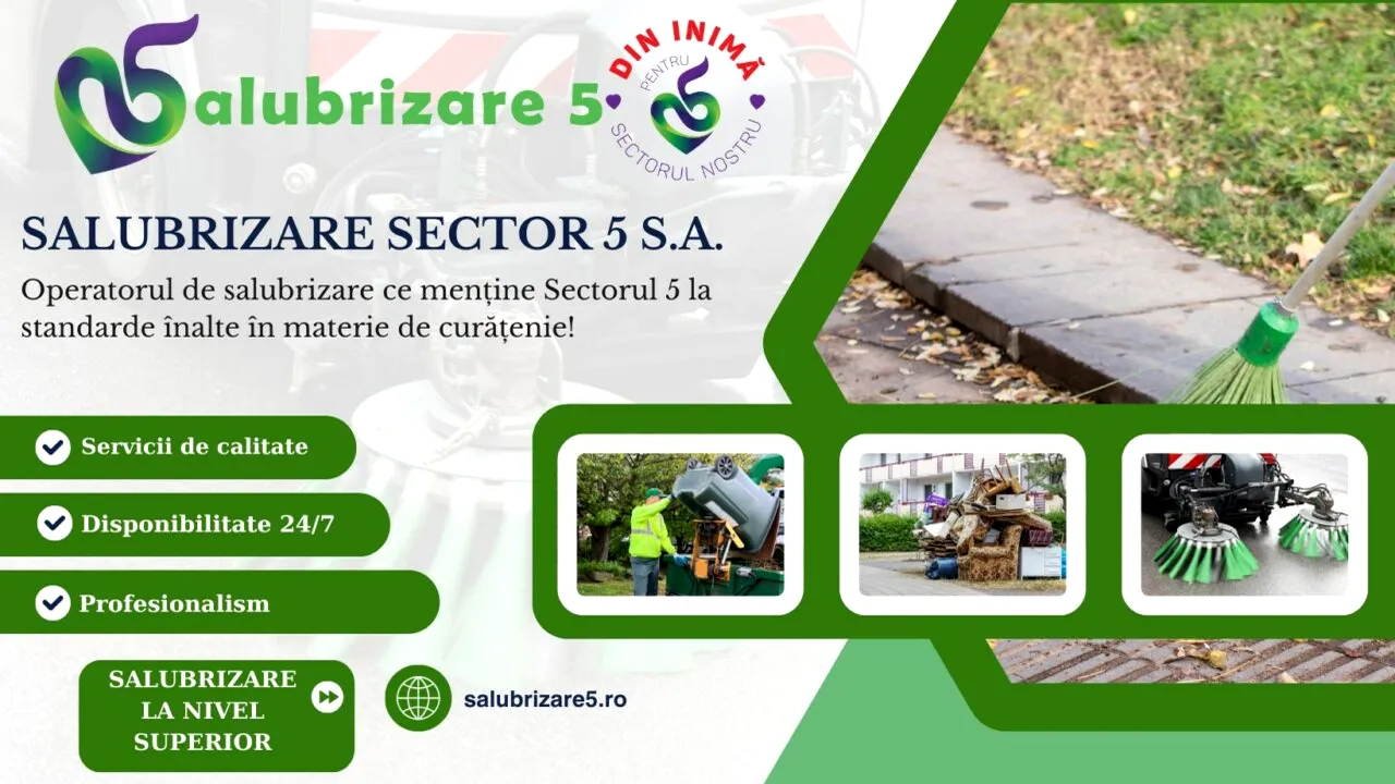 (P) Primăria Sectorului 5, campanie de responsabilitate civică pentru un oraş verde