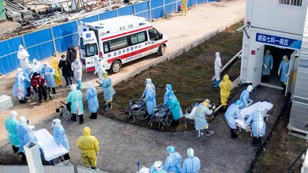 Noi imagini cu spitalul din Wuhan. Zeci de pacienți cu coronavirus, internați în a doua zi de la inaugurare - FOTO