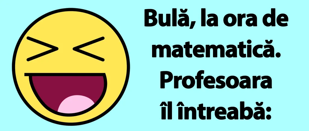 BANC | Bulă, la ora de matematică: „Cum împarți 12 cartofi la 6 copii?”