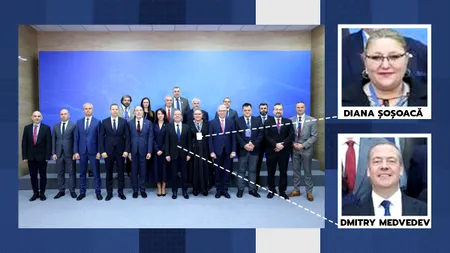 Diana Șoșoacă, din nou în Rusia. De data asta la Soci, în compania lui Medvedev. Fostul președinte al Rusiei i-a apreciat discursul