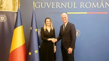 Diana Buzoianu și Dragoș Pîslaru se felicită reciproc pentru memorandumul România - Norvegia