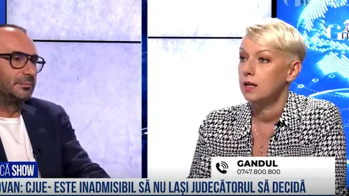 VIDEO | Dana Gîrbovan: „CJUE spune că este inadmisibil să nu lași judecătorul să decidă”