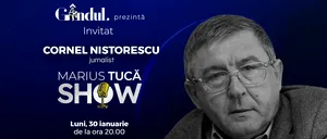 Marius Tucă Show începe luni, 30 ianuarie, de la ora 20.00, live pe gândul.ro