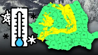 Strat consistent de zăpadă în mai multe zone din țară. Prognoză de ultimă oră de la ANM, în exclusivitate pentru Gândul. „Predomină ninsorile”