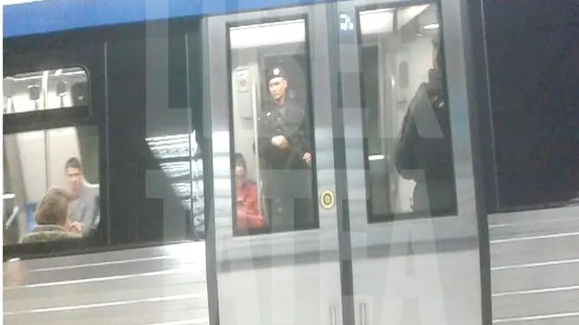 Jandarmi cu arme semiautomate, în vagoanele de metrou din București. Care este motivul 