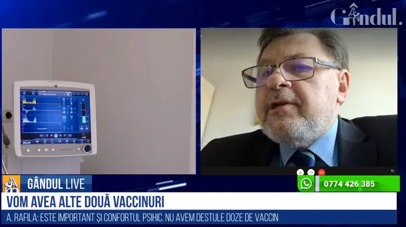 GÂNDUL LIVE. Alexandru Rafila, despre valul trei al pandemiei: Personalul medical este mai experimentat, dar DSP-urile încă au probleme - VIDEO