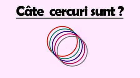 Test IQ la care toți greșesc | Câte cercuri vezi în această imagine?
