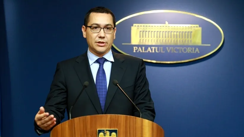 Ponta către investitori: Doresc să punem capăt crizei politice și de luni să ne întoarcem la economie