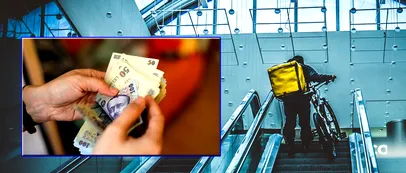 Câți lei câștigă, de fapt, un livrator de MÂNCARE în România. Lucrează 10 ore pe zi, în care face 30 de livrări