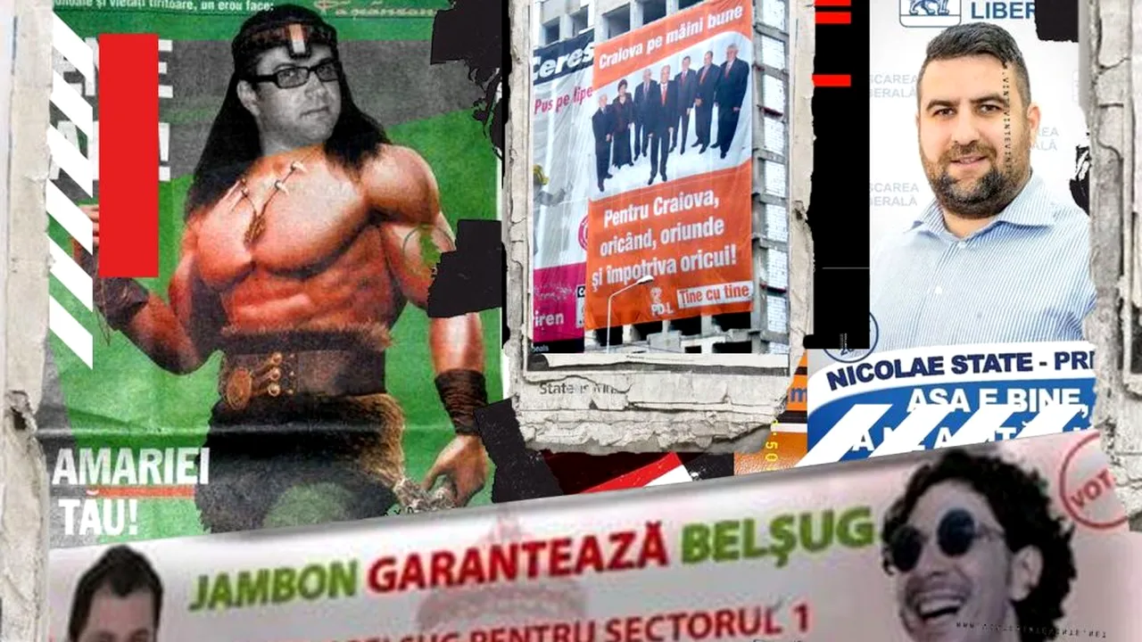 România se pregătește de campanie! Cele mai „virale” afișe electorale: „Așa e bine, să ne ajutăm unii pe... mine!” (SUPER-GALERIE FOTO)