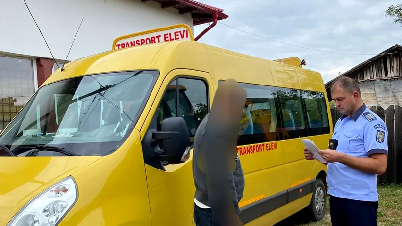 Şoferul unui microbuz şcolar din Vaslui, în care se aflau și doi elevi, prins băut la volan. Ce alcoolemie avea bărbatul