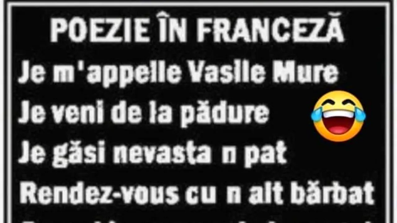 Bancul de duminică | „Je m'appelle Vasile Mure, je veni de la pădure”