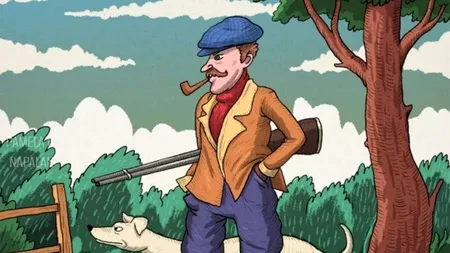 Iluzie optică virală | Găsiți iepurele înainte ca vânătorul să o facă!