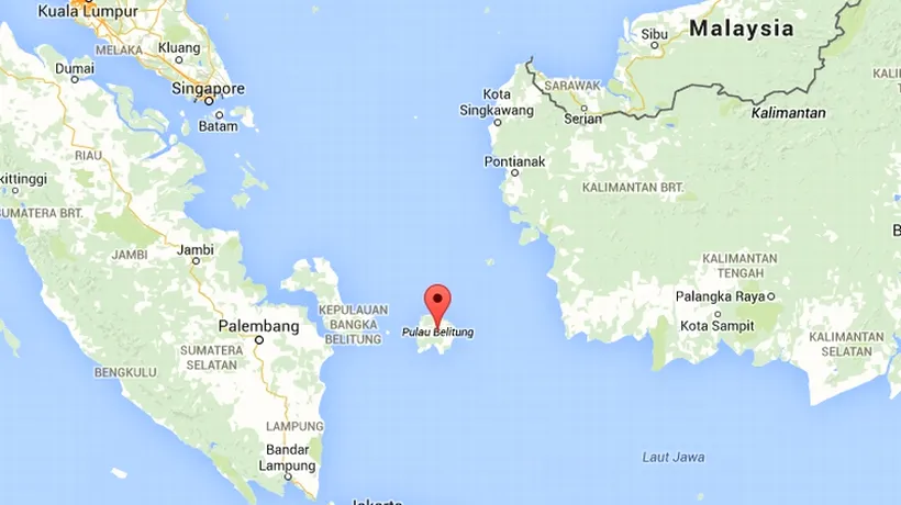 Avionul AirAsia s-ar fi prăbușit în largul Insulei indoneziene Belitung