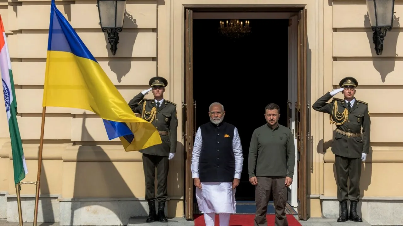 Premierul Indiei, Narendra Modi, a ajuns la Kiev. Va avea o întâlnire cu Volodimir Zelenski