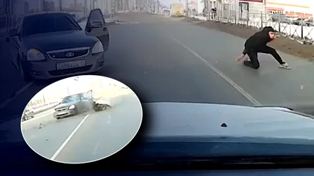 Un video care circulă pe internet arată „primul proiect de catapultare” a șoferului în caz de accident. Ce este, de fapt