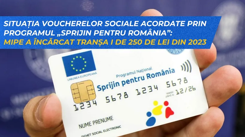 Când se ÎNCARCĂ, din nou, cardurile sociale pentru alimente. Ministrul Fondurilor Europene, Adrian Câciu, a făcut anunțul despre această tranșă