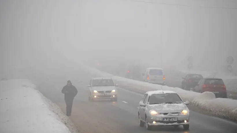 VREMEA. ANM: COD GALBEN de CEAȚĂ în București și 19 județe din sudul, estul și centrul țării. PROGNOZA METEO pentru luni, 6 ianuarie
