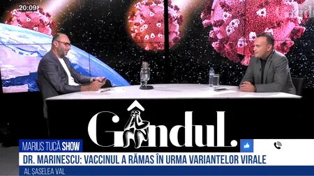 VIDEO | Dr. Adrian Marinescu: „Vaccinul întotdeauna a rămas în urmă variantei virale, e o realitate. Cei care sunt vulnerabili, adică oamenii în vârstă, cei cu boli cronice, ar trebui să facă și al doilea booster”