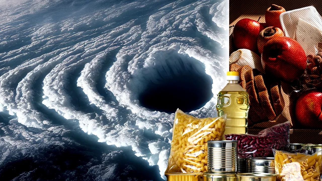 Românii s-au înghesuit în supermarketuri pentru a-și face PROVIZII din cauza Ciclonului Barbara