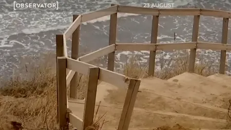 Falezele de la 23 August și Tuzla, în pericol de prăbușire: acces INTERZIS pentru turiști