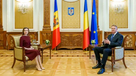 Klaus Iohannis, întâlnire cu Maia Sandu la Palatul Cotroceni / „Este esențial ca în Europa să câștige din nou democrația”