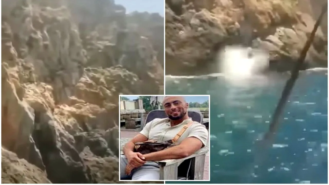 VIDEO | Un fost fotbalist a murit după ce a sărit de pe o stâncă, de la 35 de metri înălțime. Tragedia a fost filmată chiar de soția lui