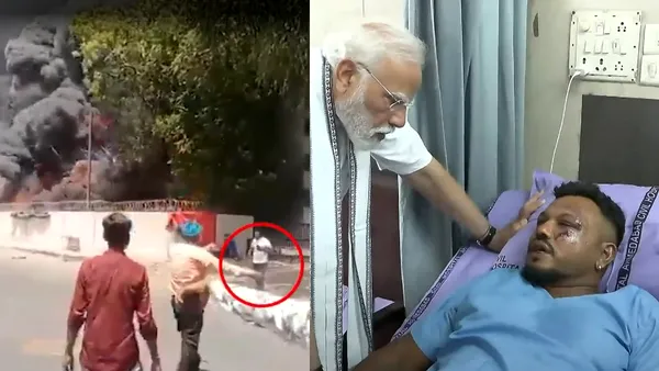 Momentul în care singurul SUPRAVIEȚUITOR al tragediei aviatice din India iese teafăr din aeronava în care au murit 241 de persoane