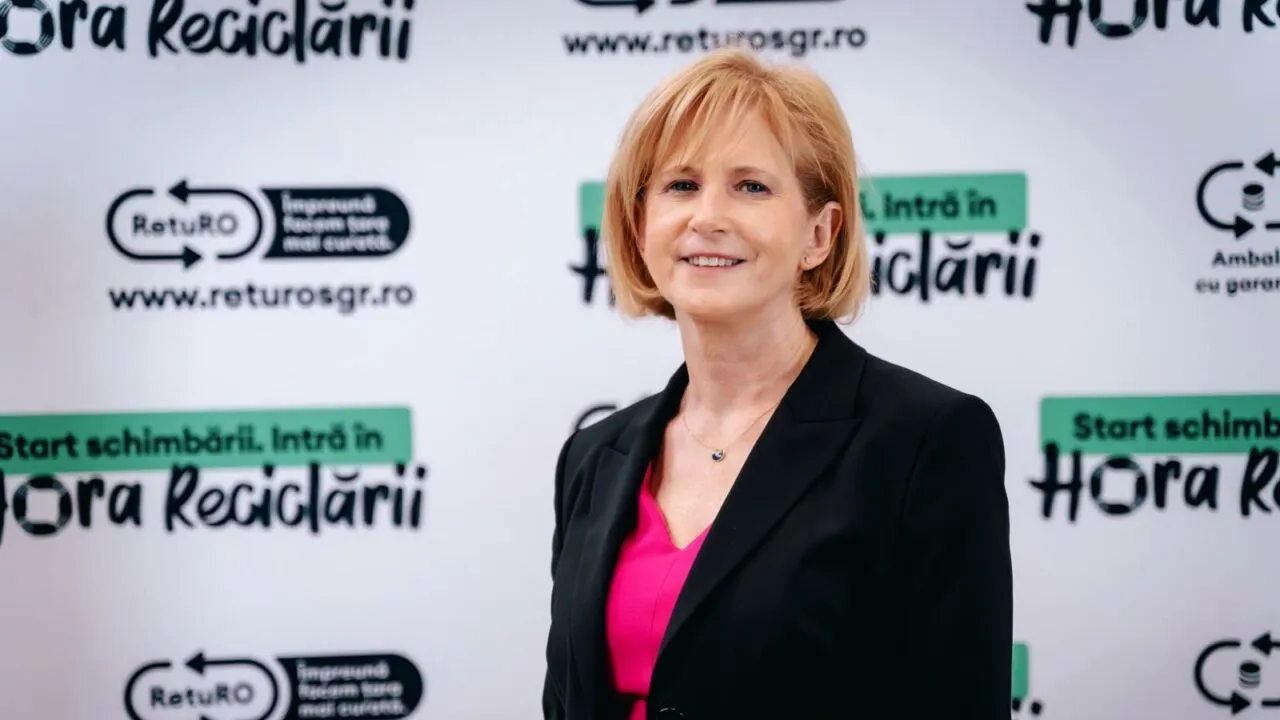 Gemma Webb, CEO al RetuRO: „Românii doresc să recicleze. În decembrie 2023, am avut 31.000 de ambalaje colectate, în ianuarie 2,2 milioane”