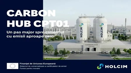 (P) Holcim România și CINEA semnează acordul de finanțare pentru Carbon Hub CPT01