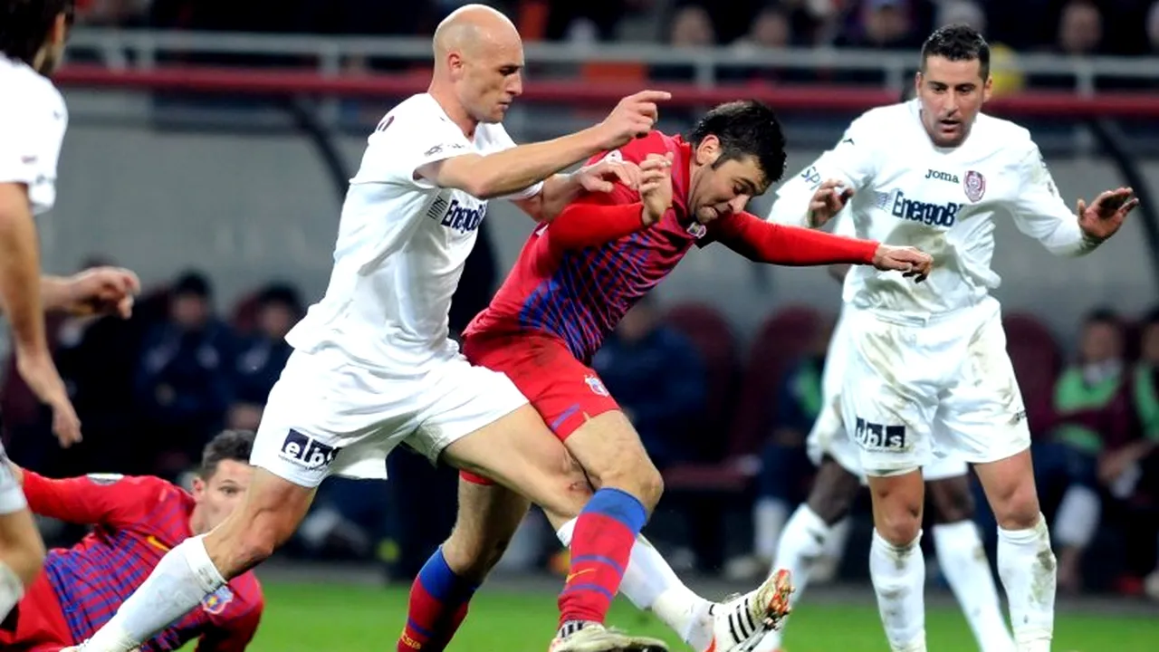 CFR - STEAUA. Când se dispută ultimele meciuri cu miză din LIGA I