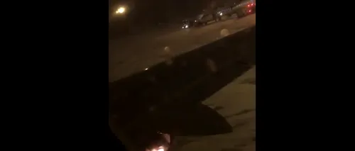 VIDEO Momentul în care motorul unui avion ia foc, chiar înainte de decolare