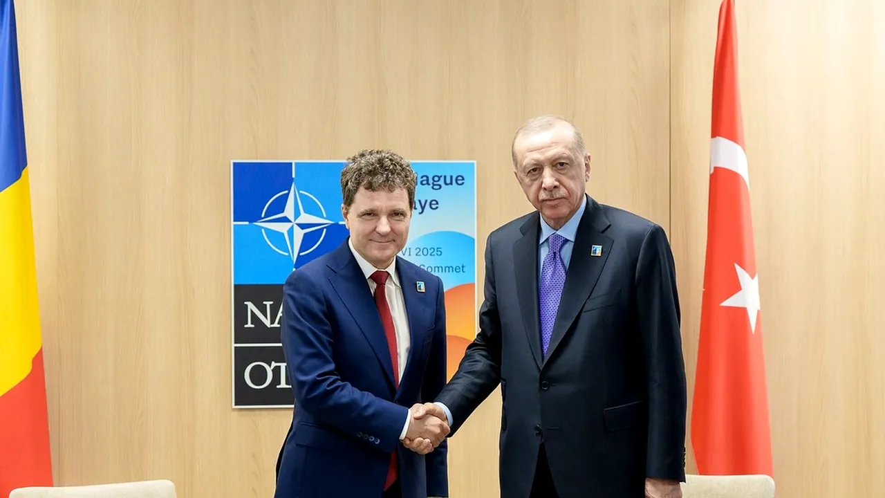 Nicușor Dan a avut o ÎNTÂLNIRE bilaterală cu președintele turc Recep Tayyip Erdoğan, la Haga