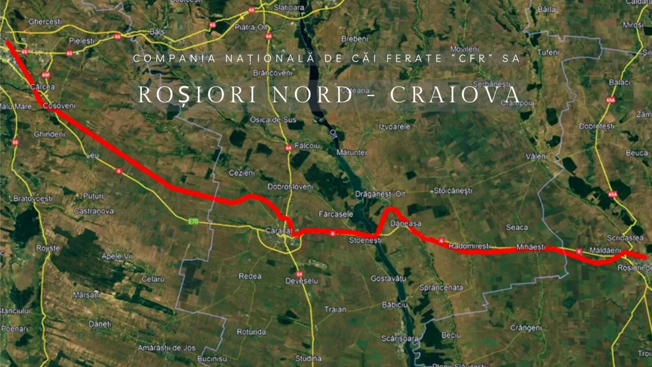 REVOLUȚIE la CFR! Linia de cale ferată București Nord - Craiova, la ceasul MODERNIZĂRII. Lungime de 204 km, INVESTIȚII uriașe