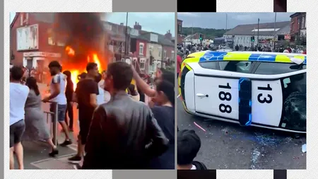 Cine este ROMÂNUL arestat pentru incendierea autobuzului în timpul revoltelor din Leeds