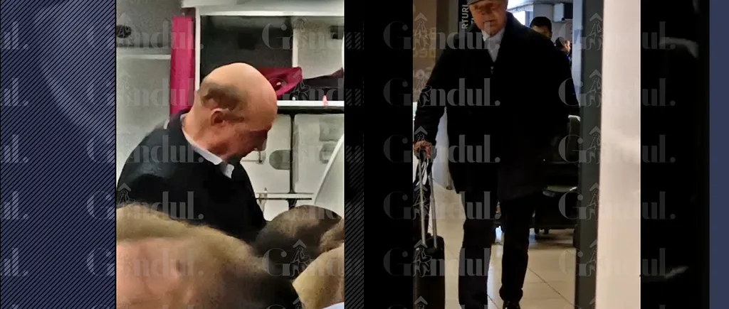 VIDEO EXCLUSIV | Traian Băsescu a aterizat anonim pe Otopeni. Până și manipulatorii de calabalâc l-au ignorat pe fostul peședinte