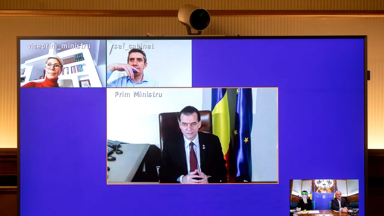 MĂSURI ÎN CRIZĂ. Prima ședință de Guvern în stare de urgență: sunt adoptate cel puțin 8 OUG-uri. Orban: 
