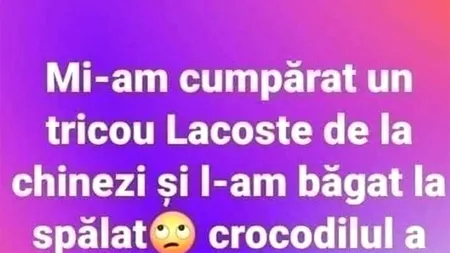 BANCUL ZILEI | Tricou Lacoste de la chinezi
