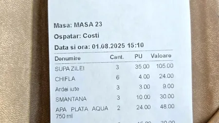 Suma URIAȘĂ plătită de o turistă pentru o porție de creveți, în Costinești. Când i-a fost adusă nota de plată, a crezut că este o glumă