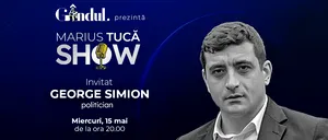Marius Tucă Show începe miercuri, 15 mai, de la ora 20.00, live pe gândul.ro. Invitat: George Simion
