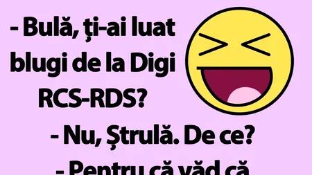 BANC | „Bulă, ți-ai luat blugi de la Digi RCS-RDS?”