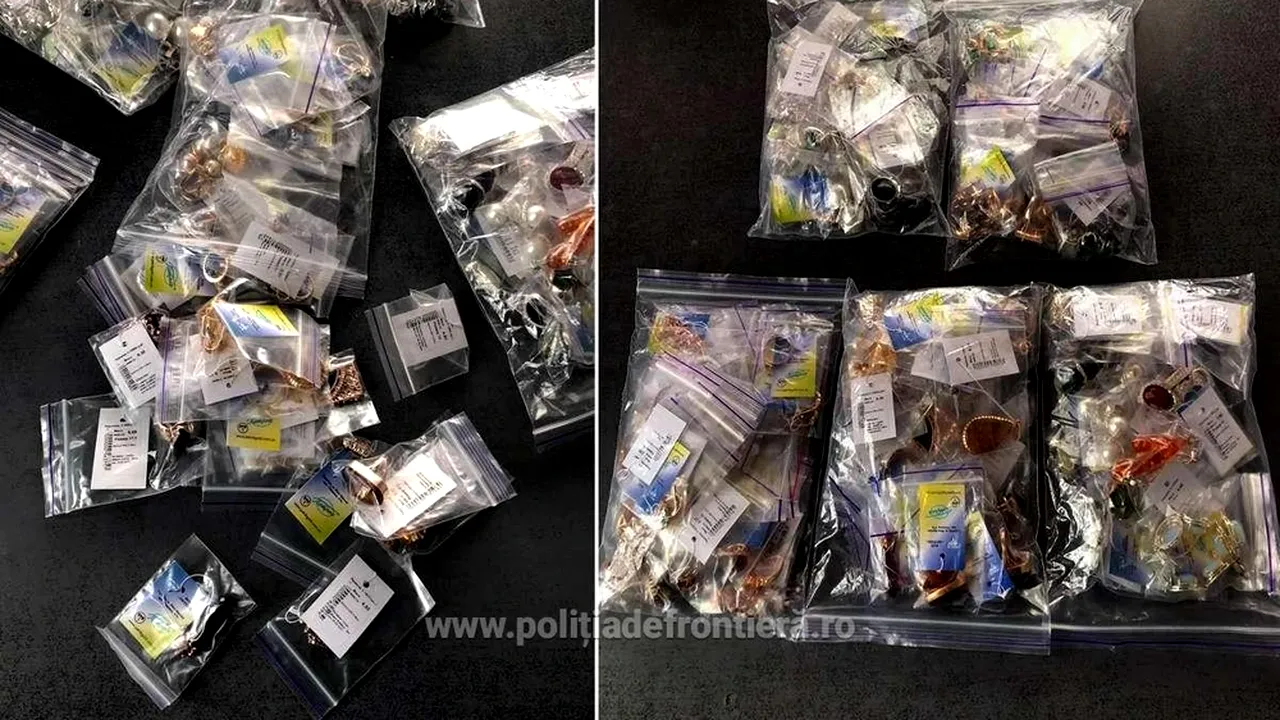 Bijuterii de peste 100.000 de lei, găsite de polițiștii de frontieră. Erau ascunse pe corpul unor femei care voiau să intre în România