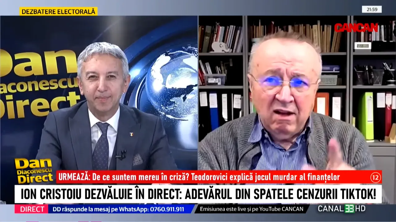 Ion Cristoiu: „Am avut o aventură pe TikTok...”