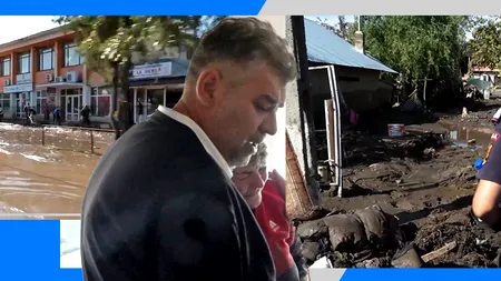 Imaginile dezastrului din Pechea. Lacrimi și suferință în fața noroiului care a invadat casele și curțile. Marcel Ciolacu anunță MĂSURI imediate