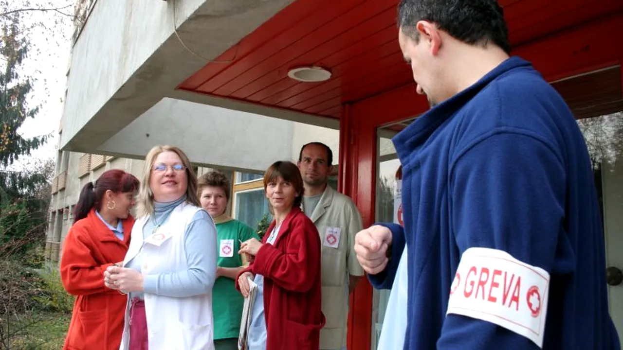 GREVĂ de avertisment în sănătate, între 8 și 10. Medicii vor salarii mai mari. Joi ar putea fi GREVĂ GENERALĂ