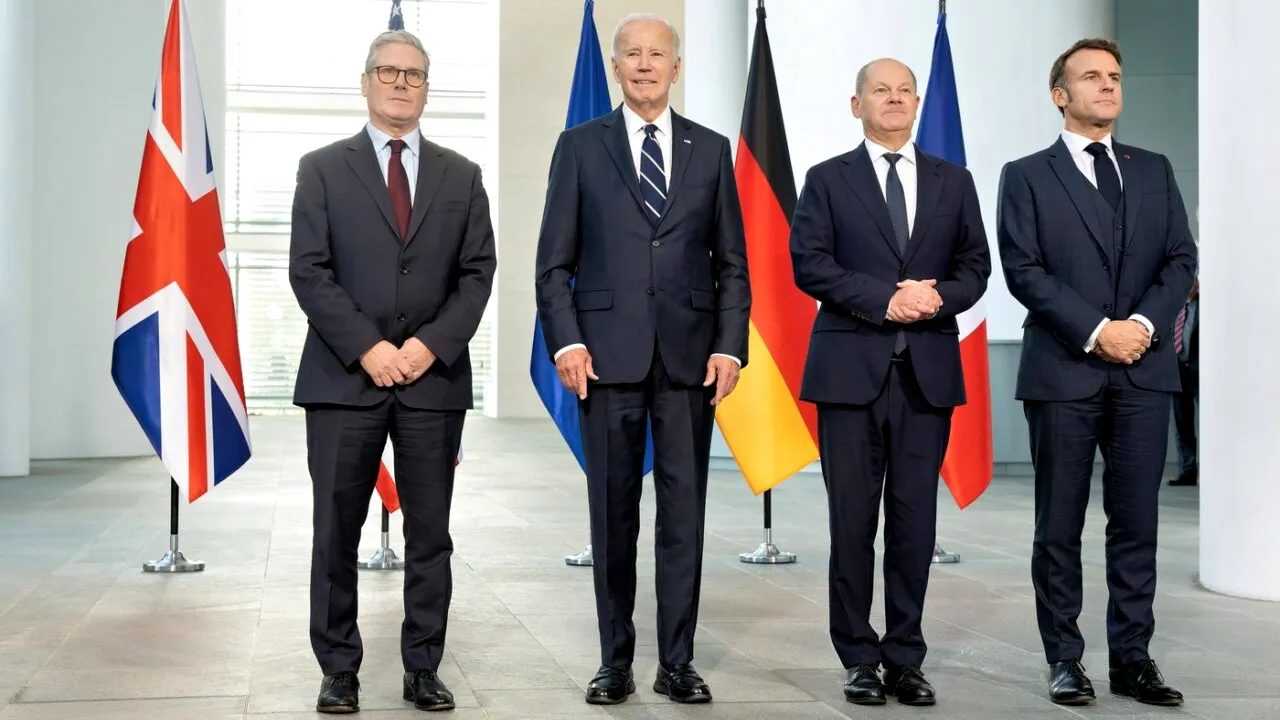 Biden, Scholz, Macron și Starmer reafirmă sprijinul pentru eforturile UCRAINEI de a obține o „pace corectă”