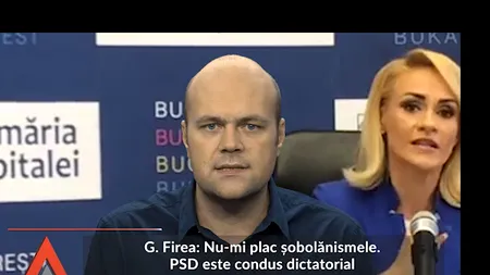 Gabriela Firea denunță ȘOBOLĂNISMELE din PSD