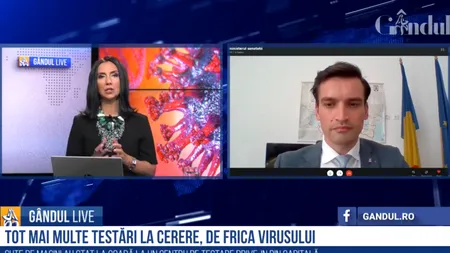 Gândul LIVE. Andrei Baciu, MS: „Dacă toți am purta mască, transmiterea comunitară ar scădea / Dacă nu purtăm mască, evident, ne vom contamina”