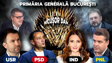 A început Urzeala Tronurilor la Primăria Capitalei. Coaliția de guvernare și-a desemnat 3 bărbați să se lupte între ei, în timp ce Opoziția se unește în spatele unei femei. Primele previziuni ale sociologilor: „Va fi un val împotriva partidelor mari”/ „Va fi o confruntare între PNL și USR”